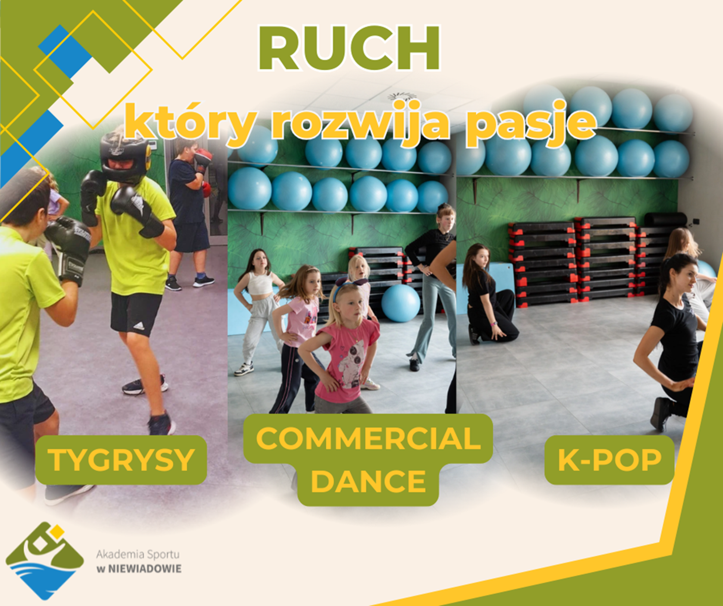 aktualność: TYGRYSY COMMERCIAL DANCE & K-POP – ruch, który rozwija pasję! ✨🐯🎶