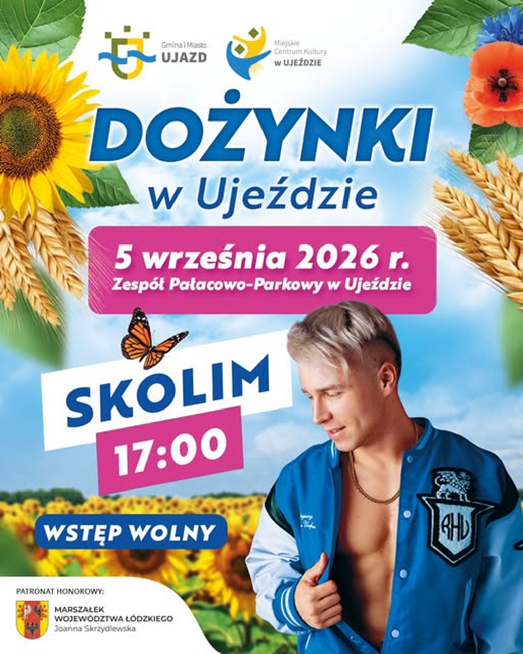 aktualność: 🔥🌾 SKOLIM W UJEŹDZIE! JUŻ 5 WRZEŚNIA – DOŻYNKI 2026! 🎤🌻